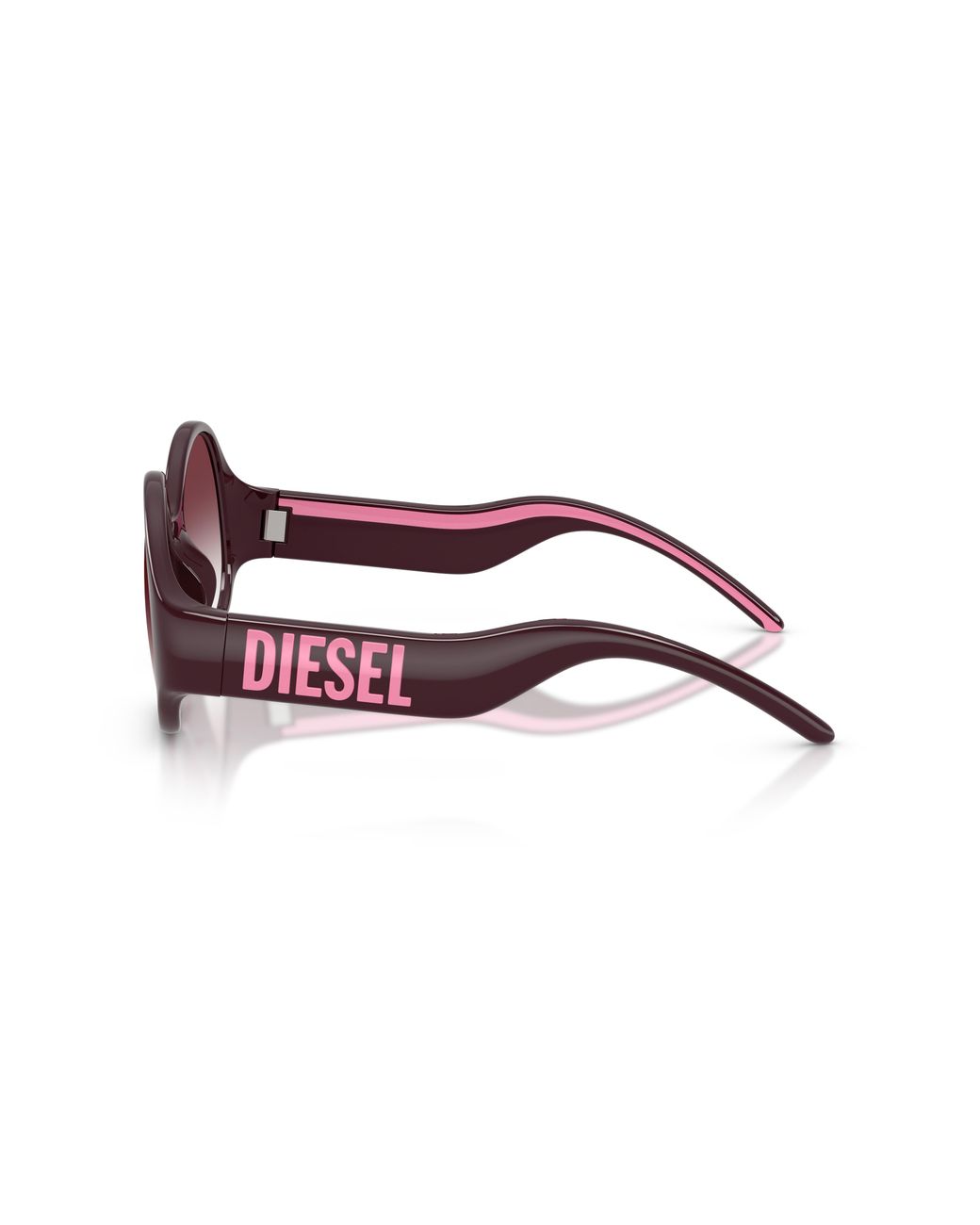 DIESEL Black Dl3022U 20528H Sunglasses Injected Round Normal Nuanced