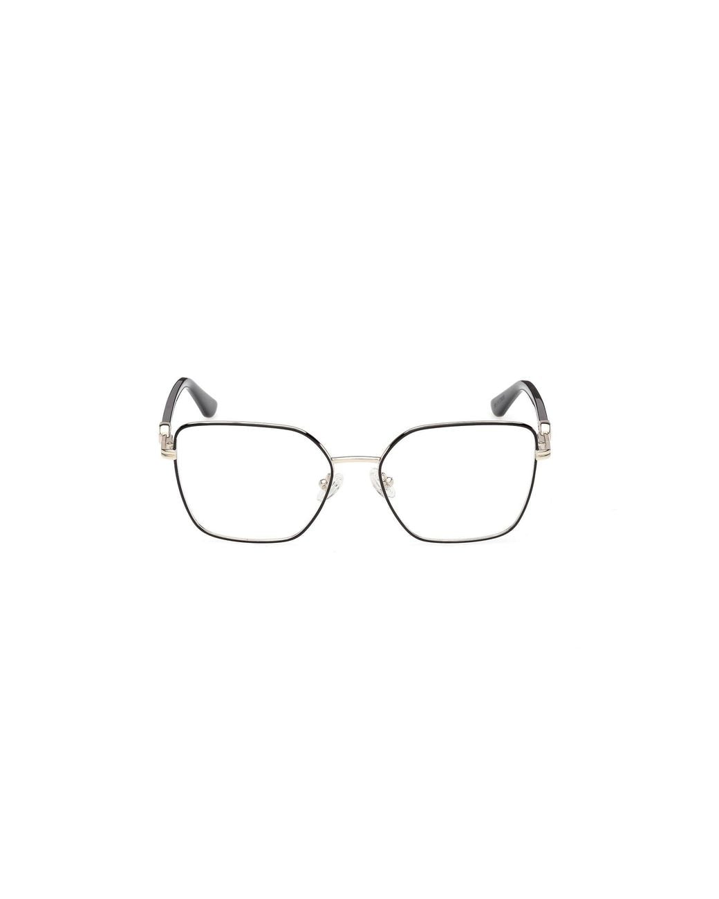 Guess Black Gu50313 001 Optical Frames Metal Squared Normal