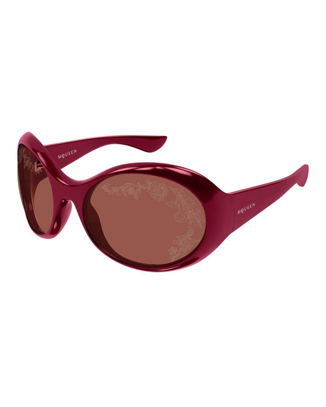 McQueen Black Am0592S 006 Sunglasses Bio-Injected Round