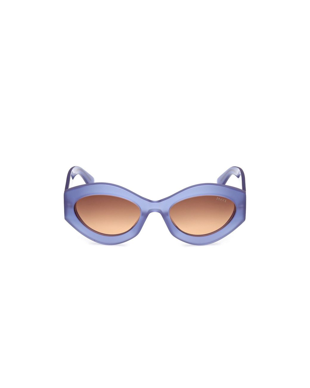 Emilio Pucci Blue Ep0227 90F Sunglasses Acetate Geometric Normal