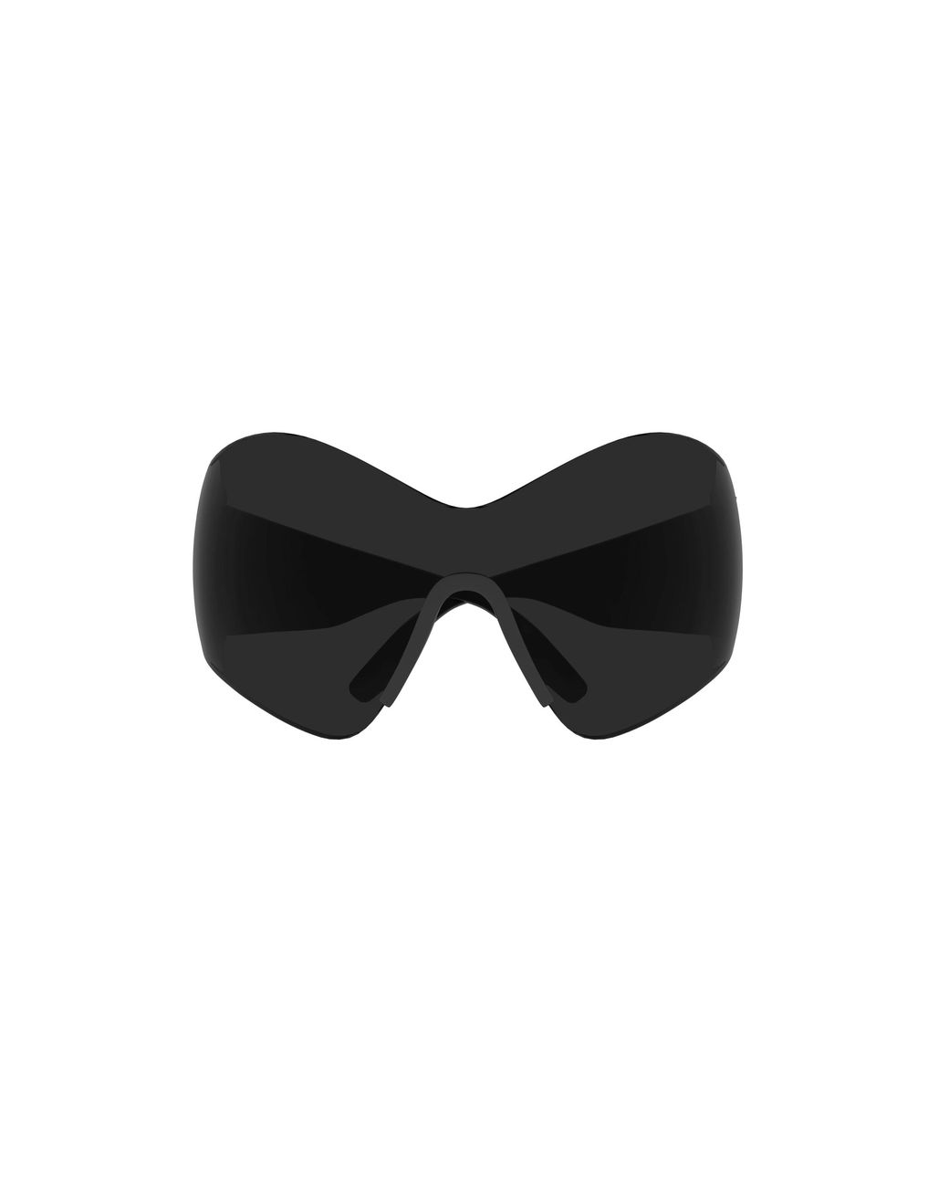 Balenciaga Black Bb0180S 001 Sunglasses Nylon Geometric Normal