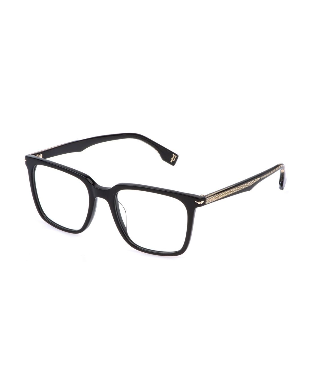 Police Black Vplg73E Champ 2 700Y Optical Frames Acetate Squared for men