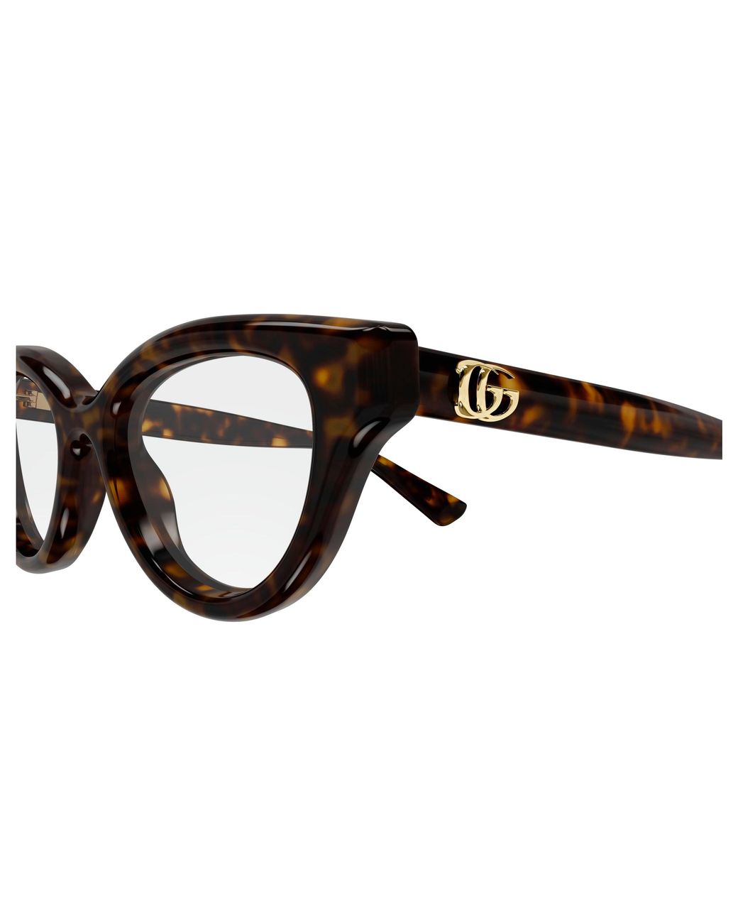 Gucci Black Gg1832O 002 Optical Frames Injected Transparent Cat Eye