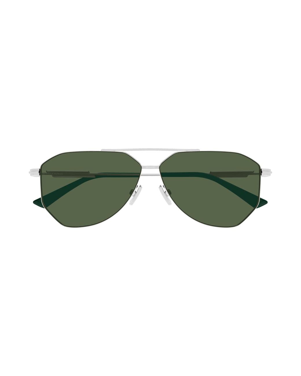 Bottega Veneta Green Bv1508S 004 Sunglasses Metal Pilot Anti-Glare