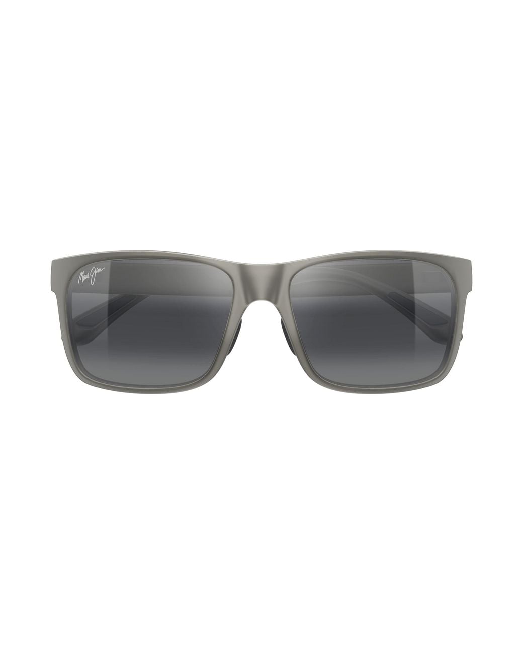 Maui Jim Black Mj0432S 005 Occhiali Da Sole Iniettato Grigio Squadrata