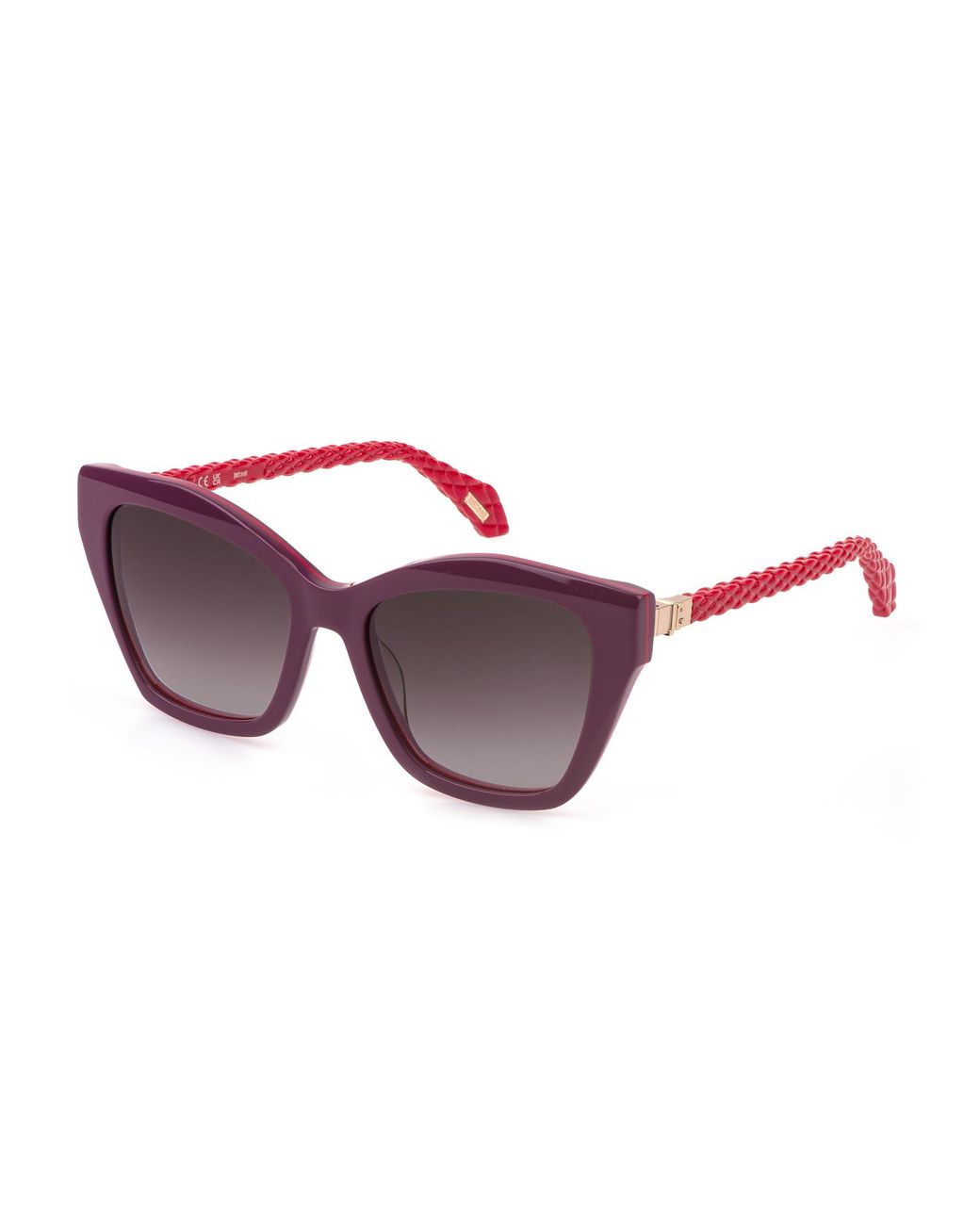 Just Cavalli Black Sjc175 0Ahg Sunglasses Acetate Smoke Butterfly Normal Nuanced