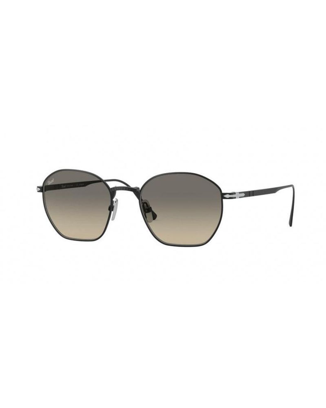 Persol Black Po5004St 800432 Sunglasses Titanium Geometric Normal Nuanced