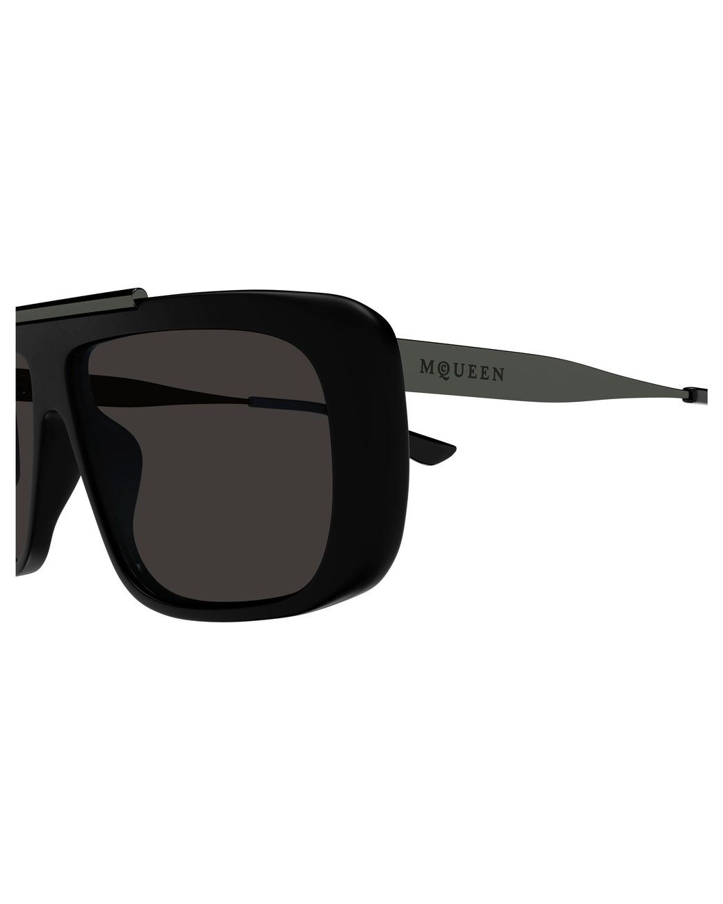 McQueen Black Am0492S 002 Sunglasses Acetate Pilot