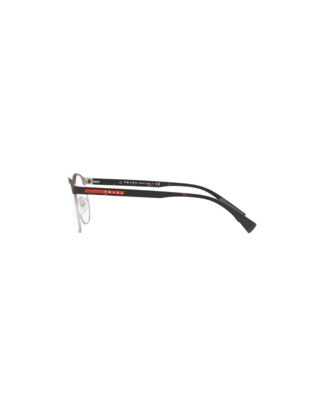 Prada Linea Rossa Black Ps 50Iv Vy21O1 Optical Frames Outlet Metal Pantos for men