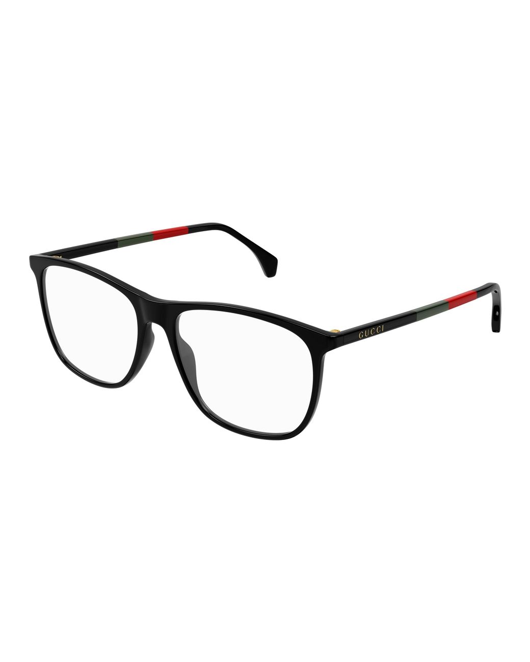 Gucci Black Gg0554O 010 Optical Frames Acetate Transparent Squared for men