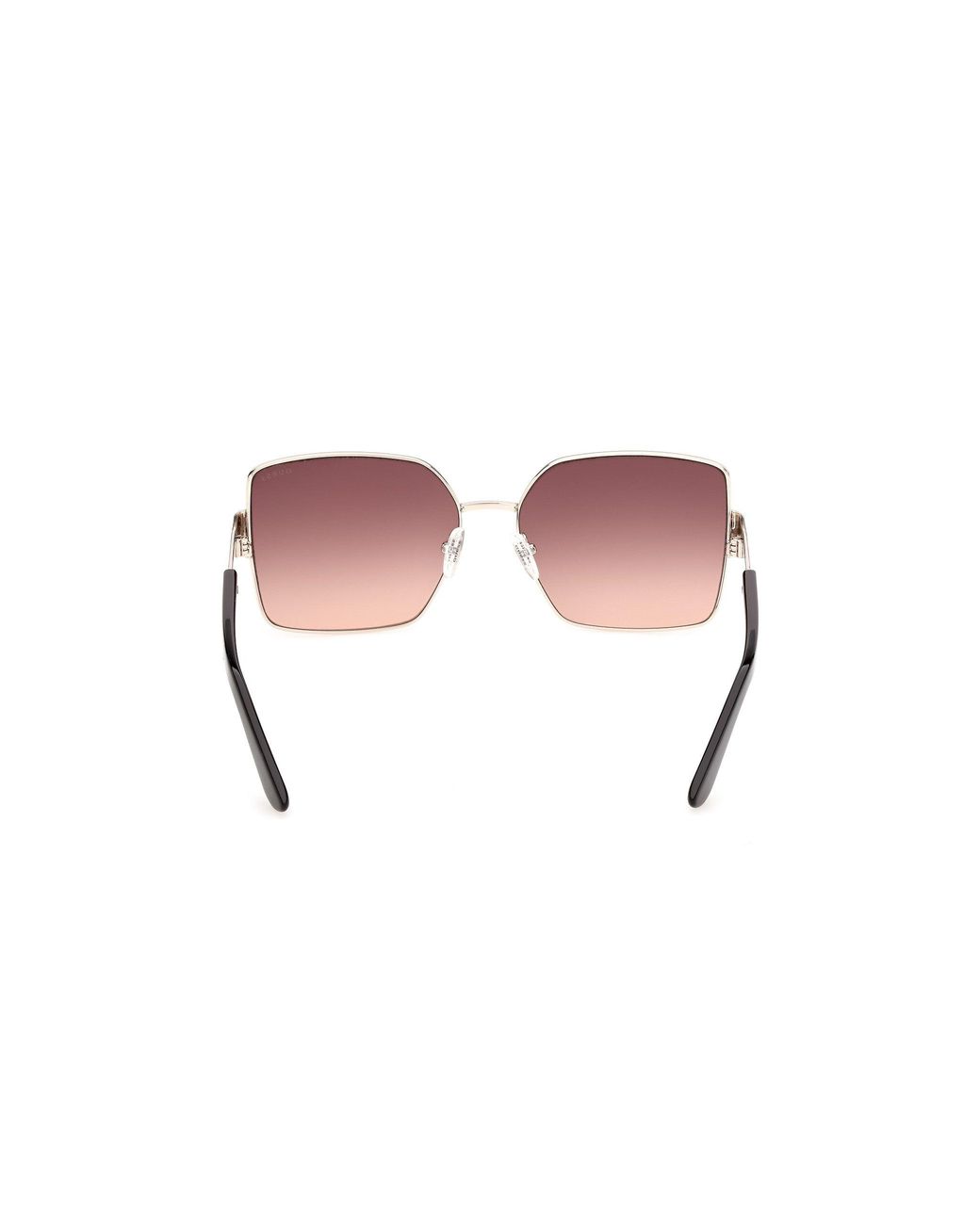 Guess Black Gu00357 32T Sunglasses Metal Bordeaux Butterfly Normal