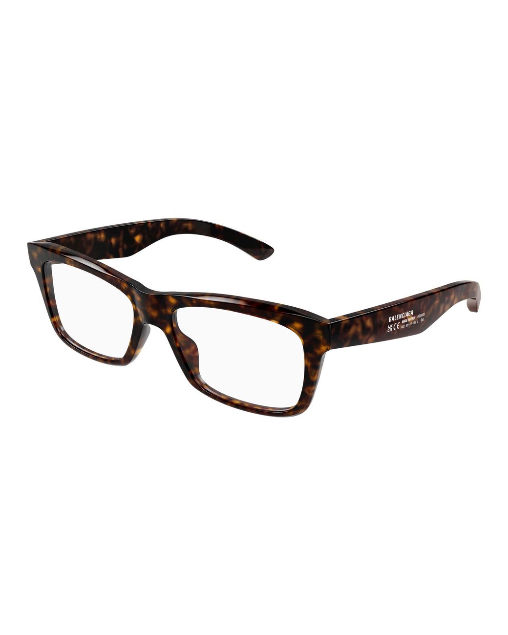 Balenciaga Black Bb0426O 002 Optical Frames Acetate Transparent Squared for men