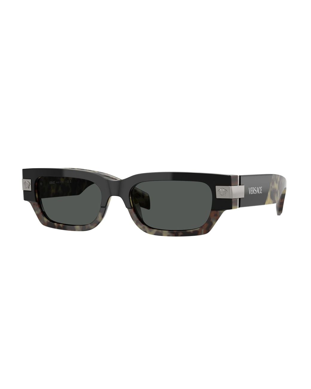 Versace Black Ve4465 545687 Sunglasses Acetate Squared Normal for men