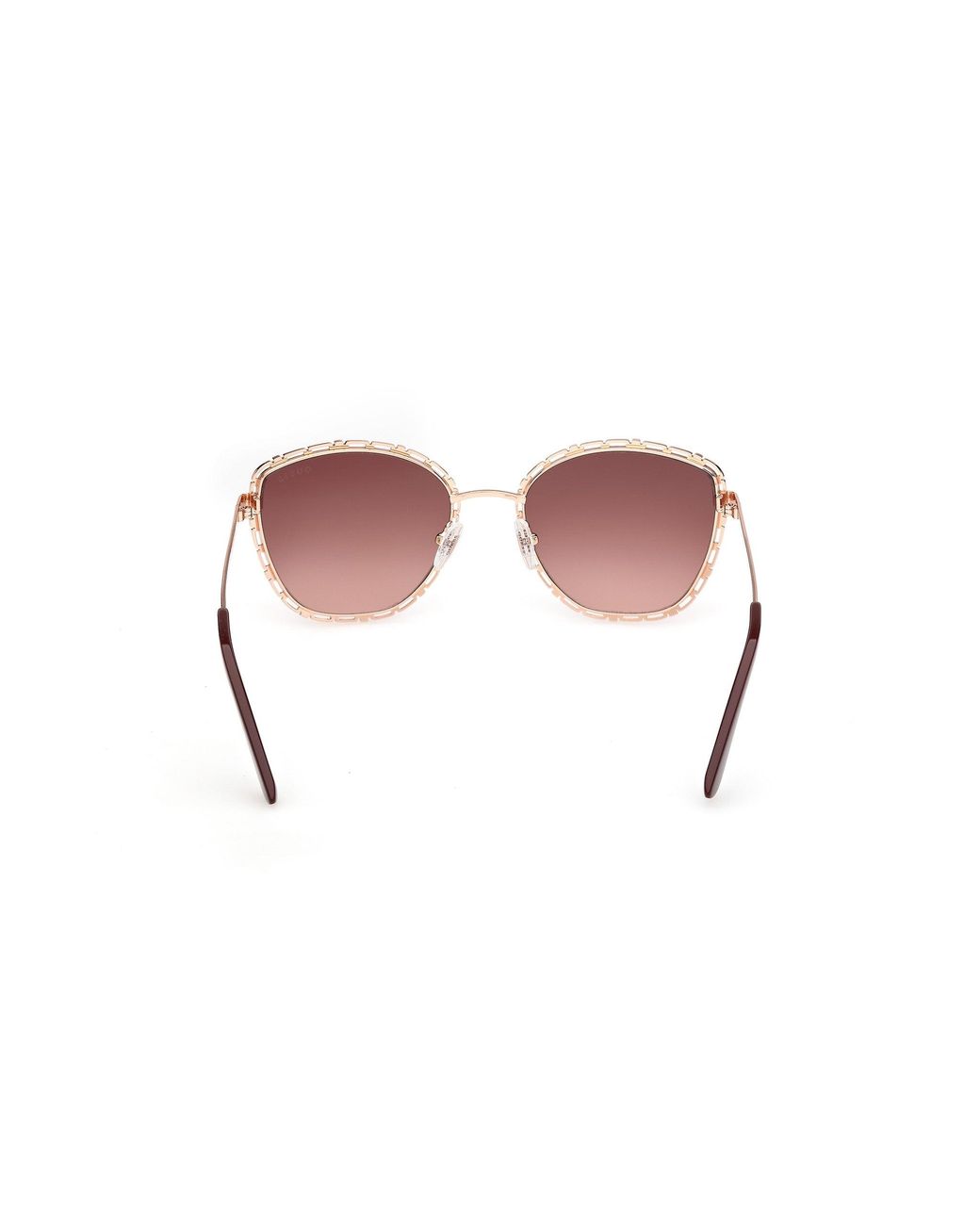 Guess Black Gu00297 28F Sunglasses Metal Round Normal