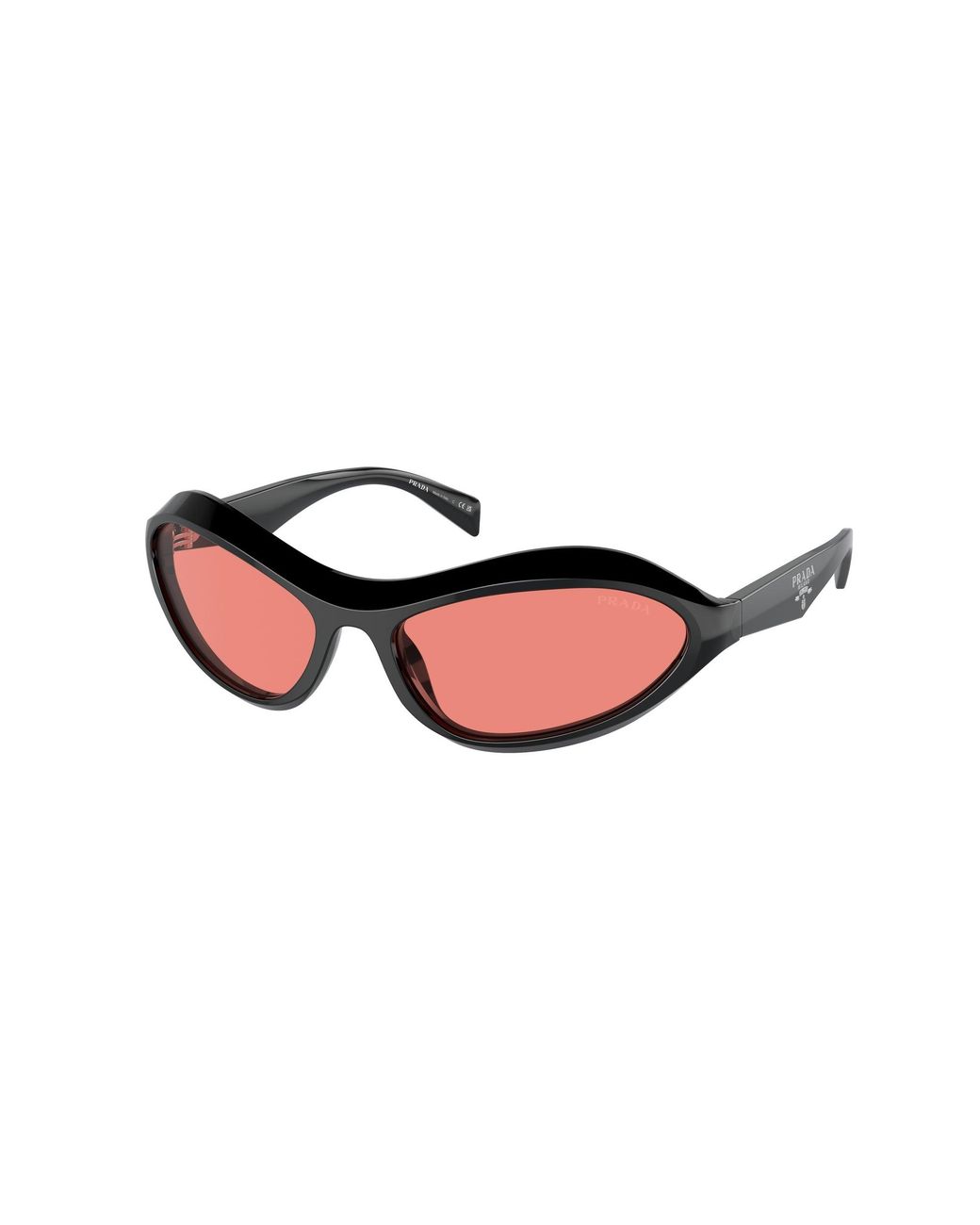 Prada Black Pr A20S 16K20B Sunglasses Acetate Geometric Normal