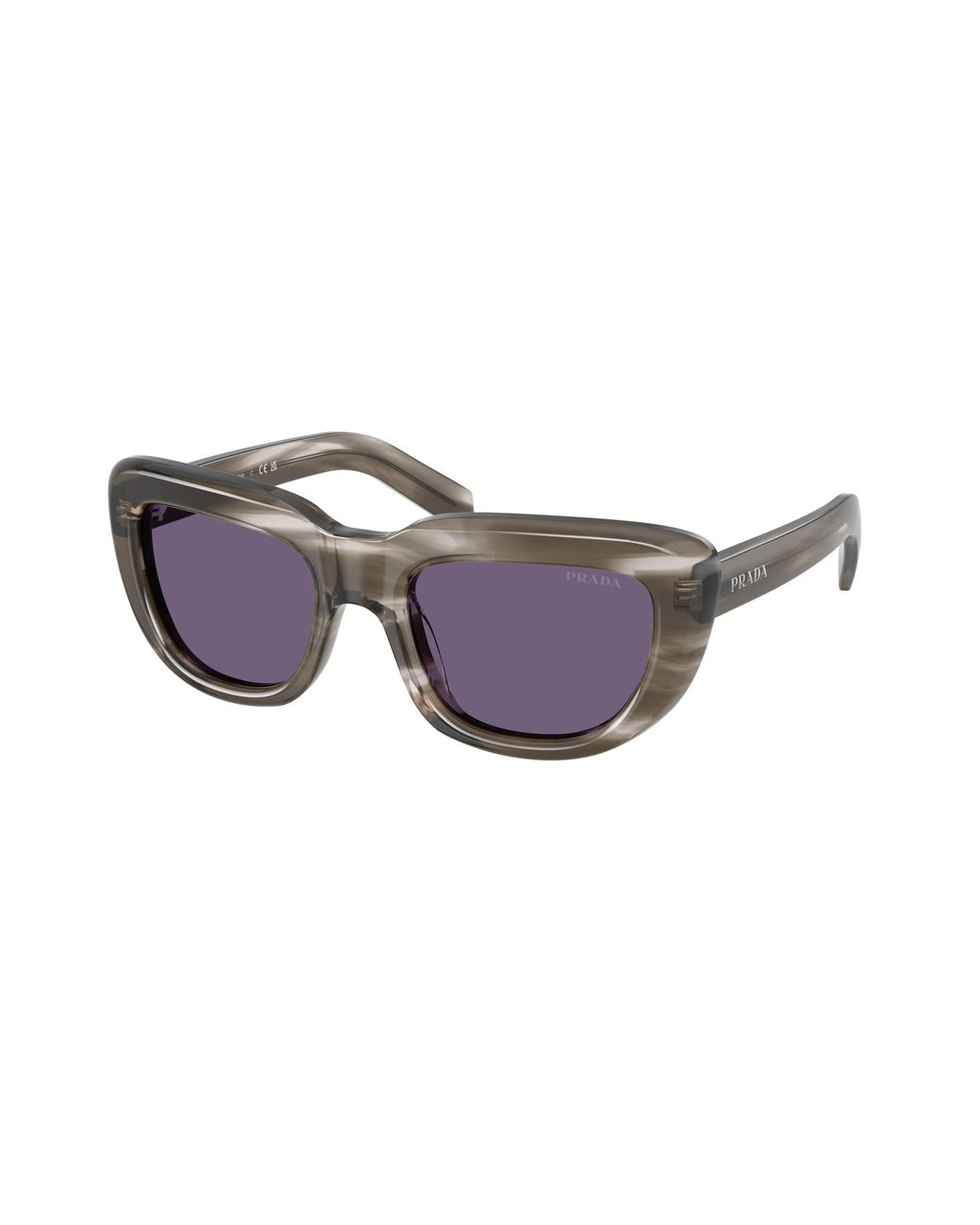 Prada Black Pr D07S 26O70W Sunglasses Acetate Squared Normal