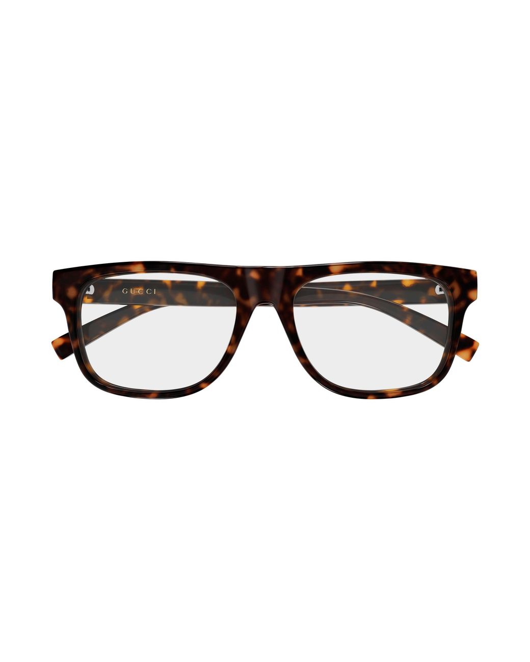 Gucci Black Gg1117On 002 Optical Frames Injected Transparent Squared for men