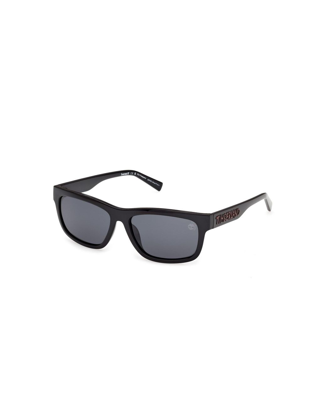 Timberland Black Tb00080 01D Sunglasses Injected Smoke Squared Polarized