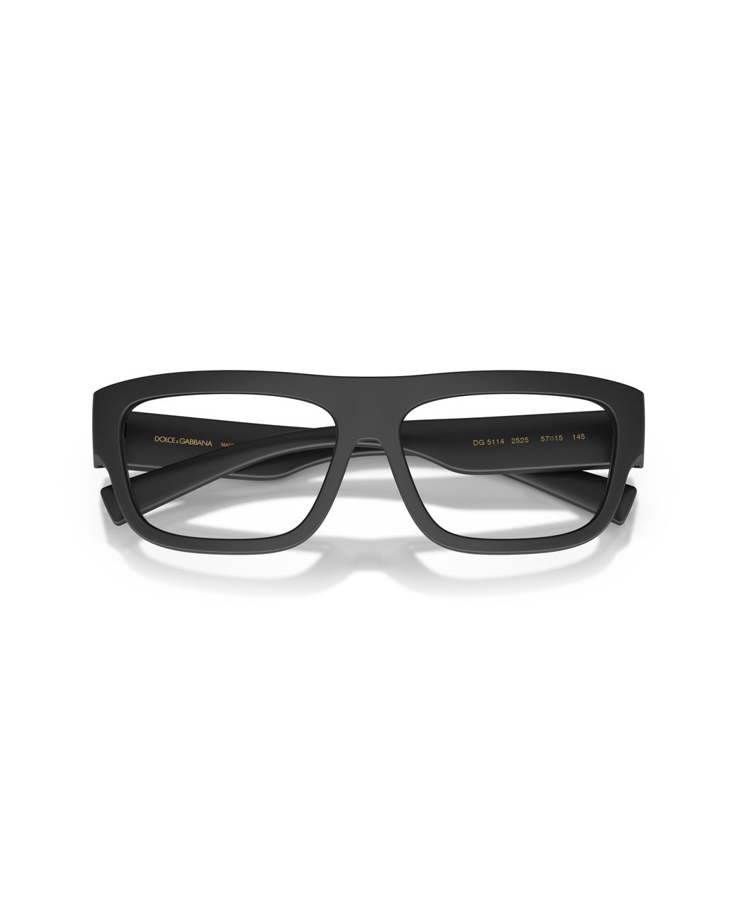 Dolce & Gabbana Black Dg5114 2525 Optical Frames Injected Transparent Squared Normal for men