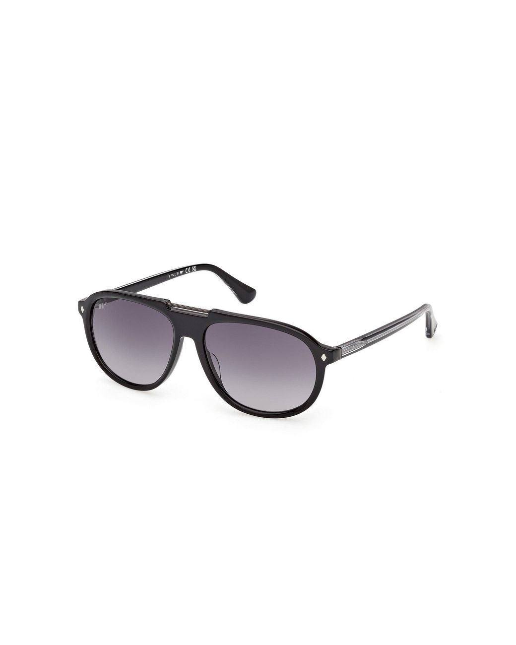 Web Black We0394 05B Sunglasses Acetate Smoke Pilot Normal for men