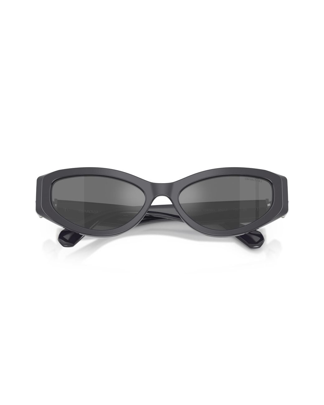 Swarovski Black Sk6045U 10836G Sunglasses Acetate Cat Eye Mirrored