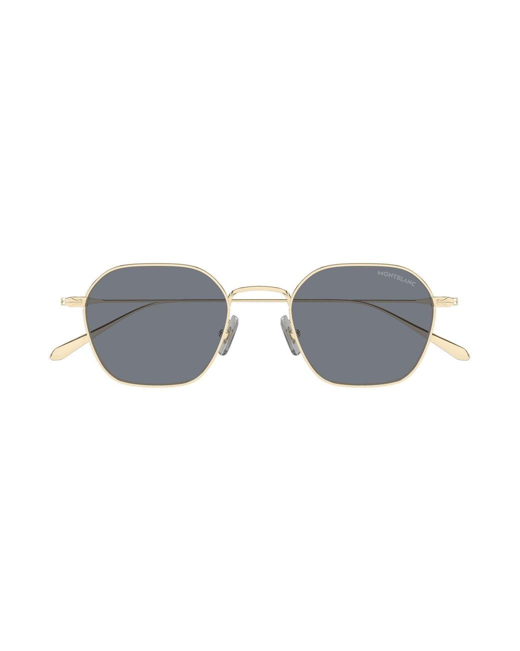 Montblanc Black Mb0472S 004 Sunglasses Metal Geometric for men