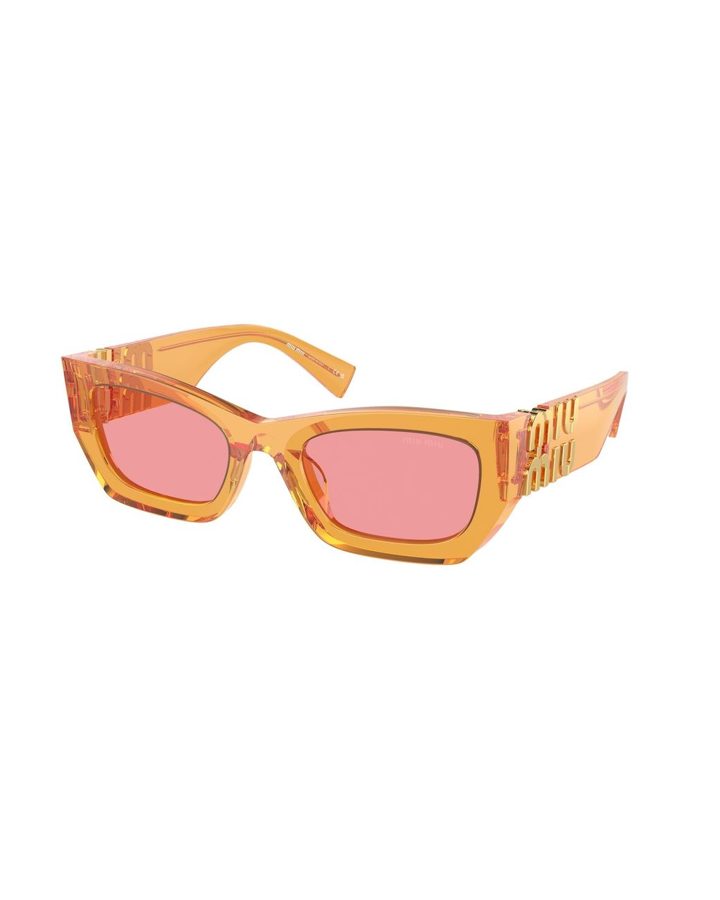 Miu Miu Black Mu 09Ws 12T1D0 Sunglasses Acetate Squared Normal