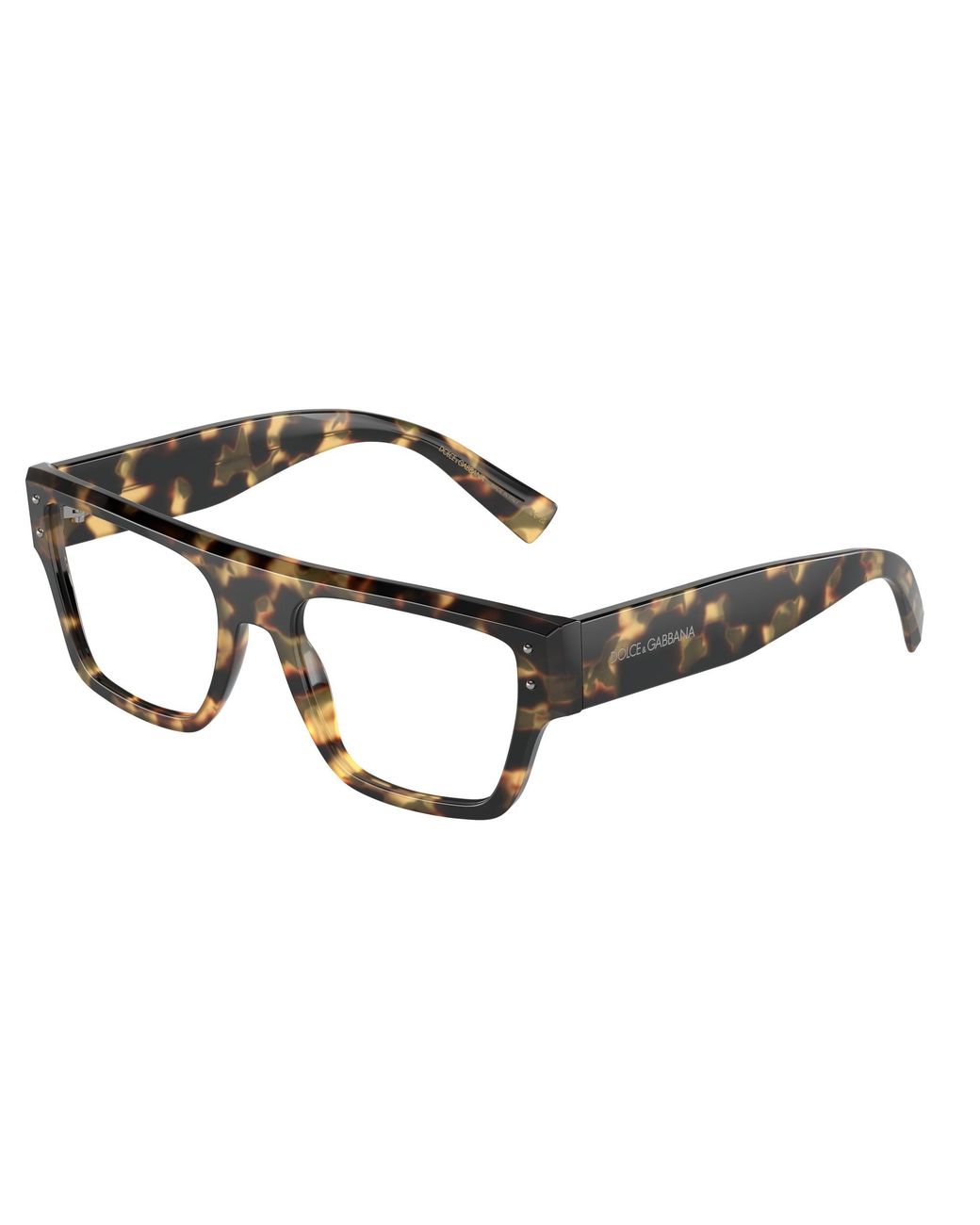 Dolce & Gabbana Black Dg3384 512 Optical Frames Acetate Transparent Squared Normal for men