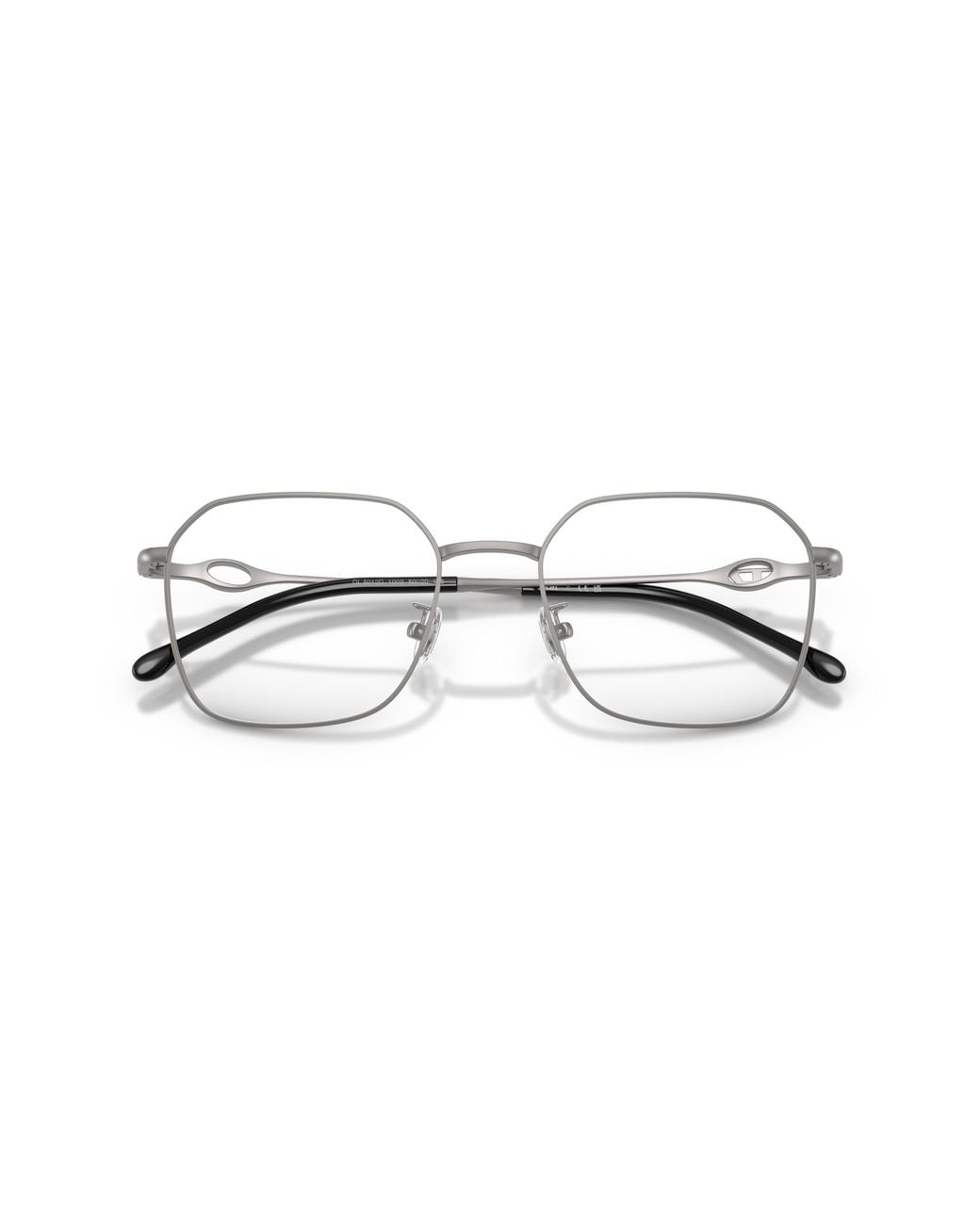 DIESEL Black Dl5012D 1009 Optical Frames Metal Transparent Squared Normal