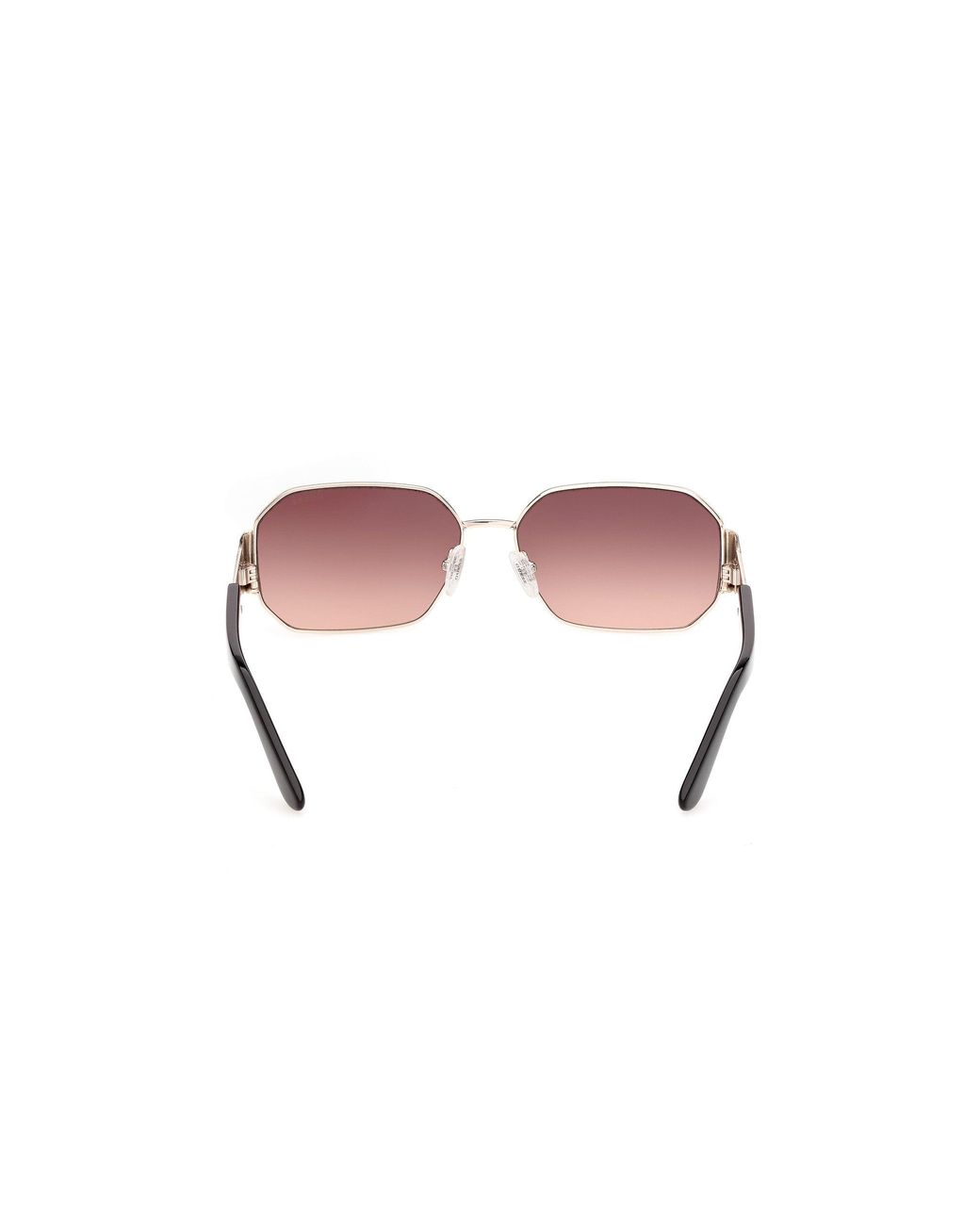 Guess Black Gu00356 32T Sunglasses Metal Bordeaux Geometric Normal