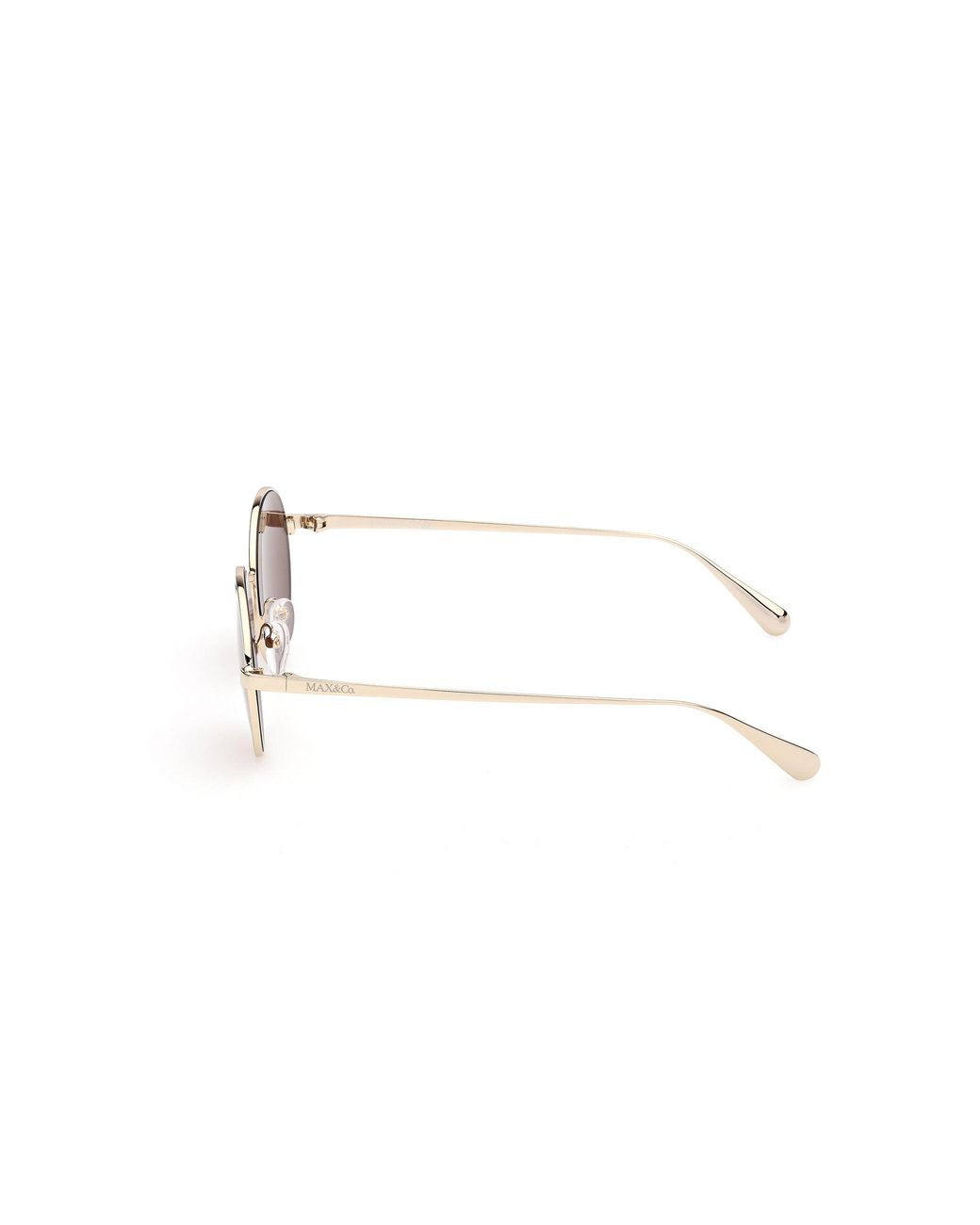 MAX&Co. Metallic Mo0166 32A Sunglasses Metal Round Normal