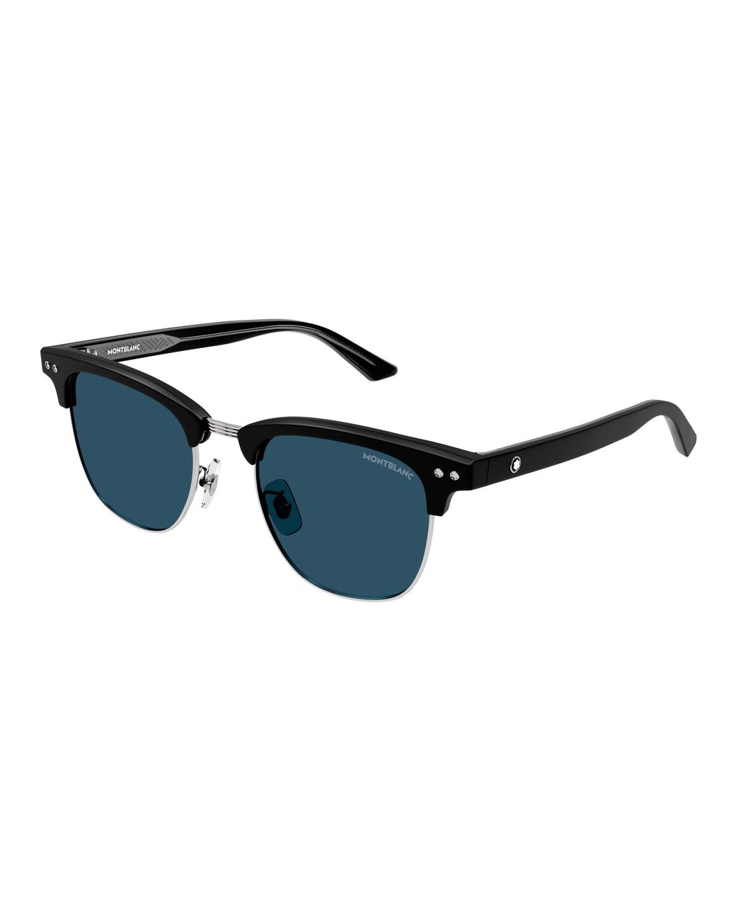 Montblanc Black Mb0382S 002 Sunglasses Acetate Squared for men