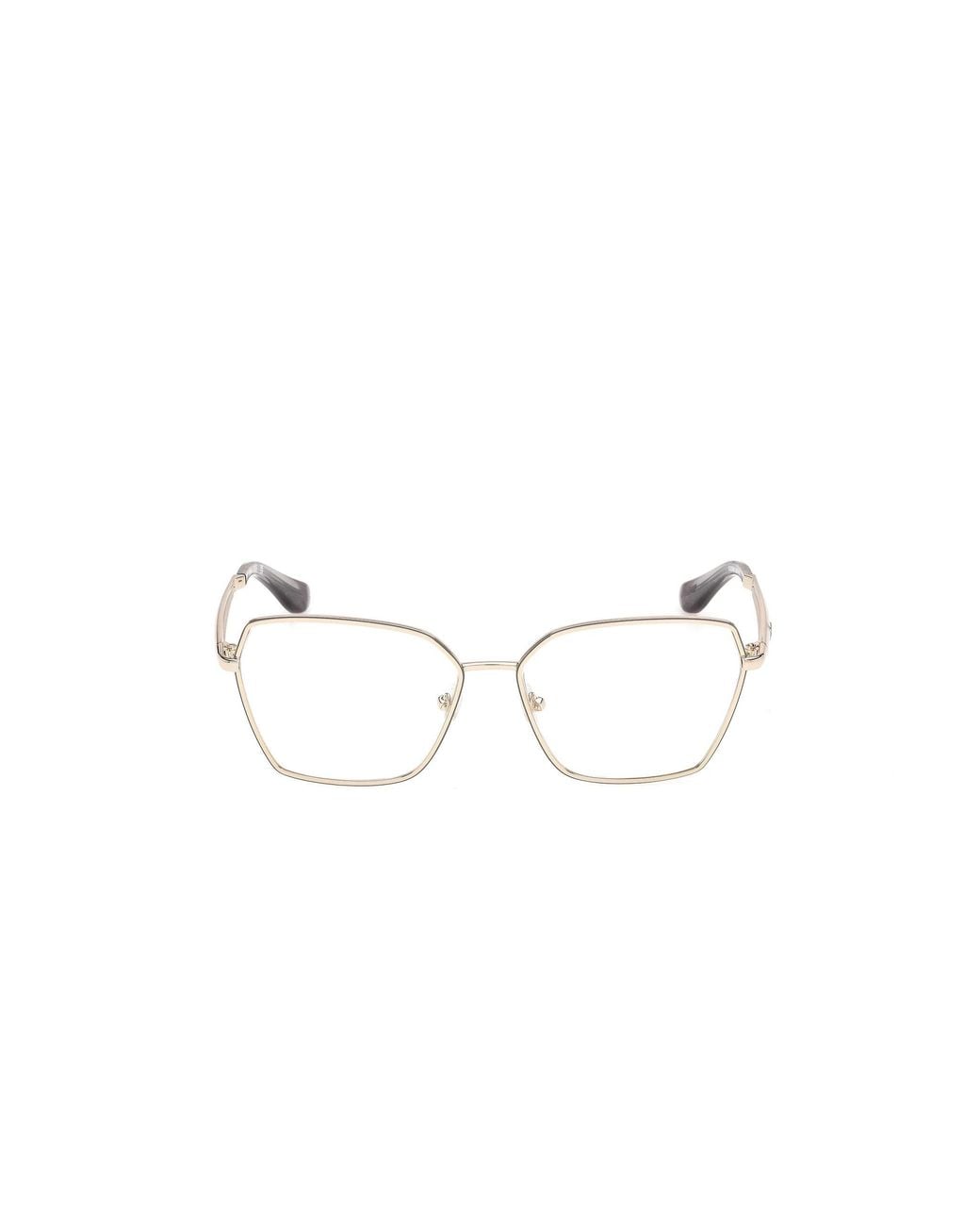 Guess Black Gu50384 28 Optical Frames Metal Squared Normal