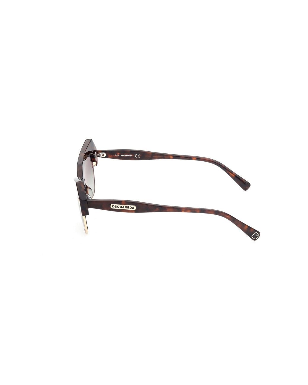 DSquared² Black Dq0367 Dalia 52P Outlet Sunglasses Acetate Geometric Normal Shaded