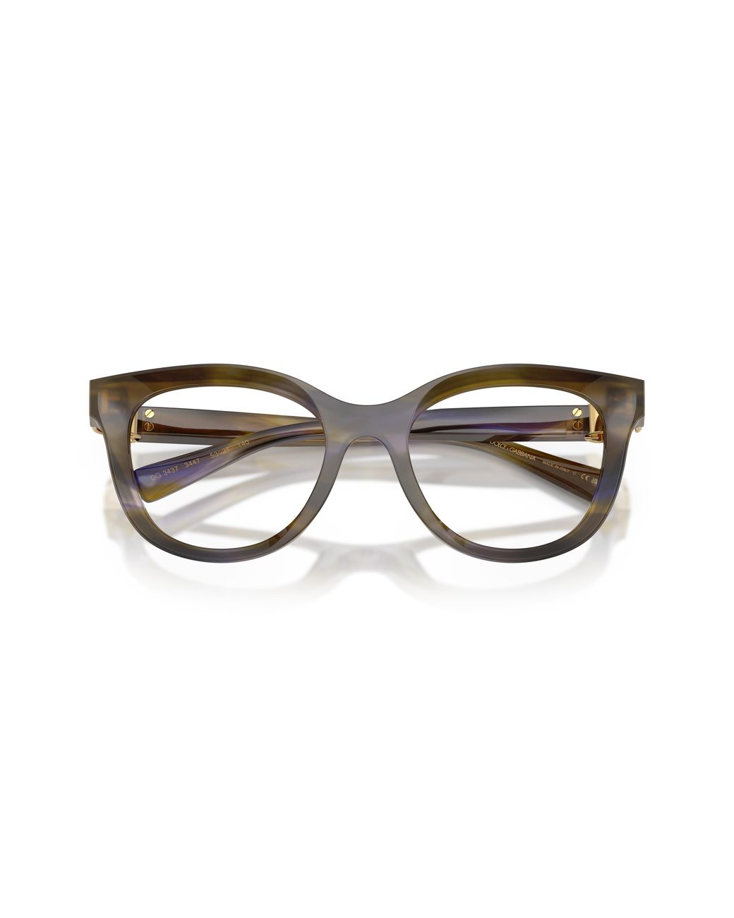 Dolce & Gabbana Black Dg3437 3447 Optical Frames Acetate Transparent Pantos Normal