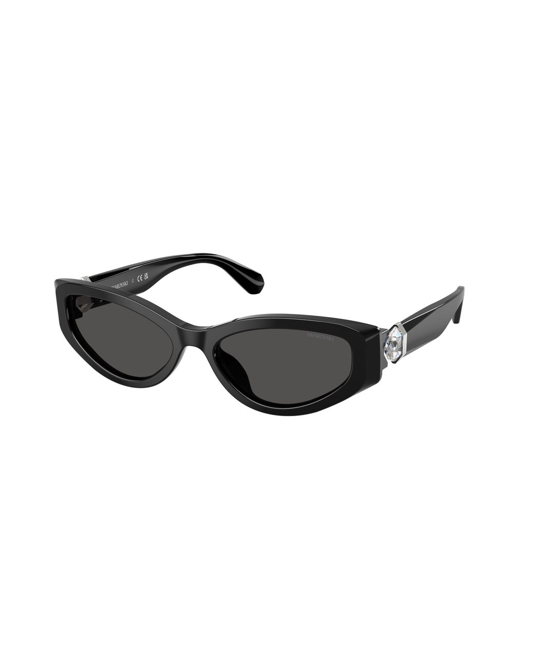 Swarovski Black Sk6045U 100187 Sunglasses Acetate Cat Eye Normal