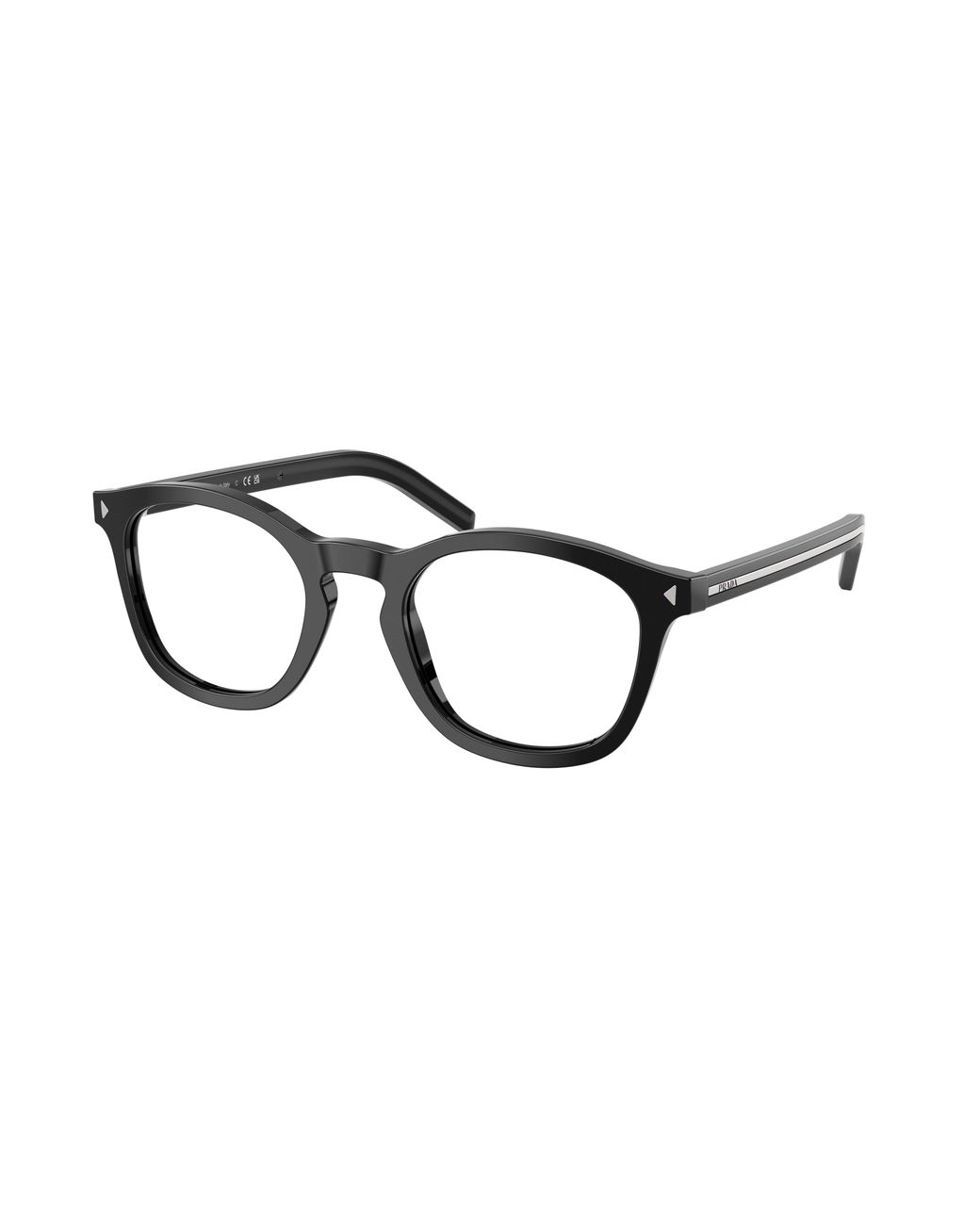 Prada Black Pr C04V 17N1O1 Optical Frames Acetate Pillow Normal for men