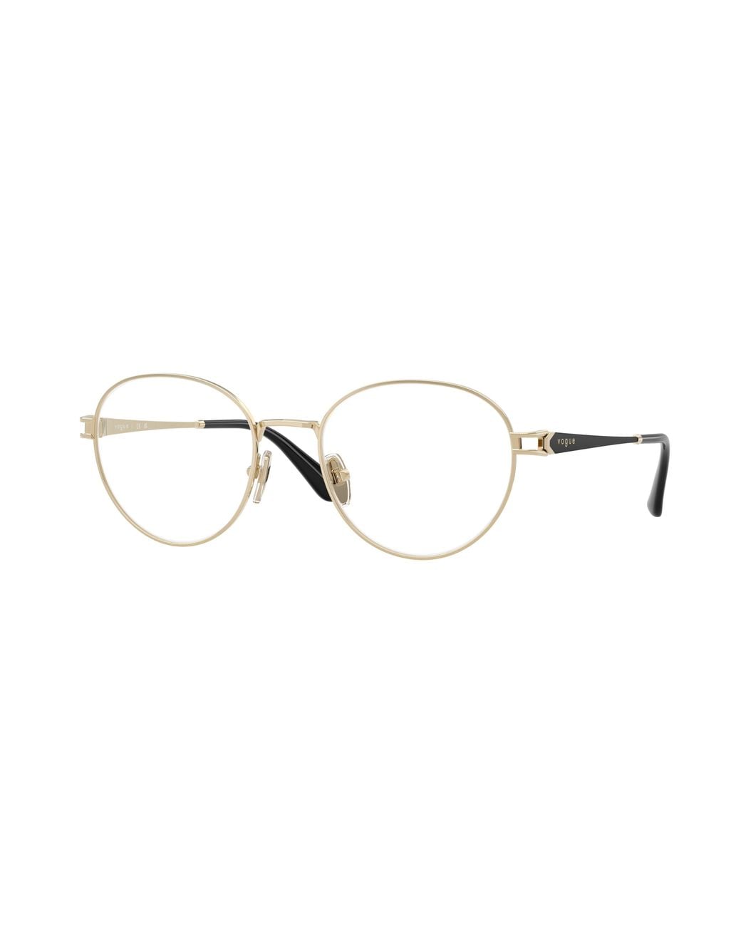 Vogue Eyewear Black Vo4370 848 Optical Frames Metal Transparent Pantos Normal