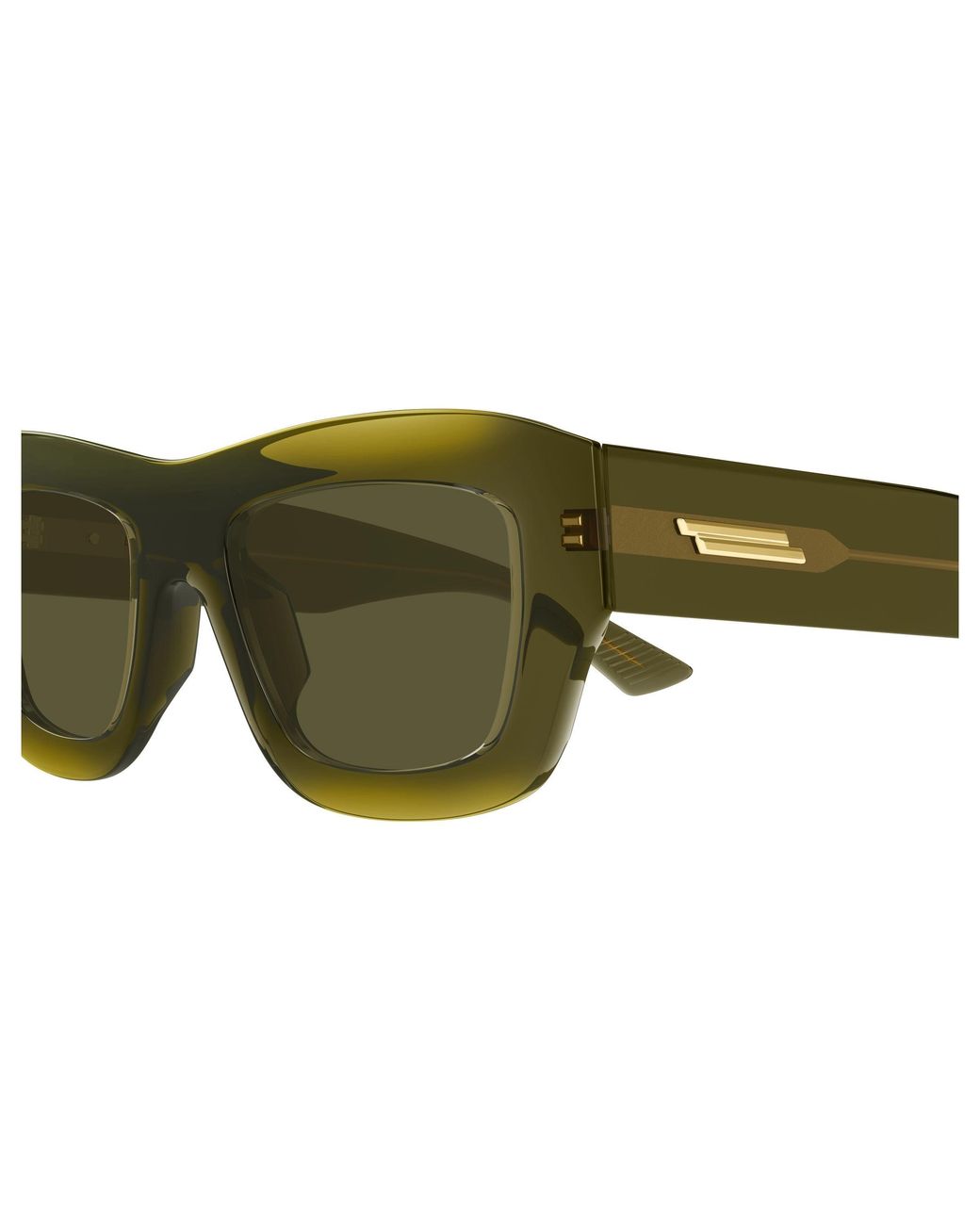 Bottega Veneta Green Bv1357S 005 Sunglasses Acetate Squared