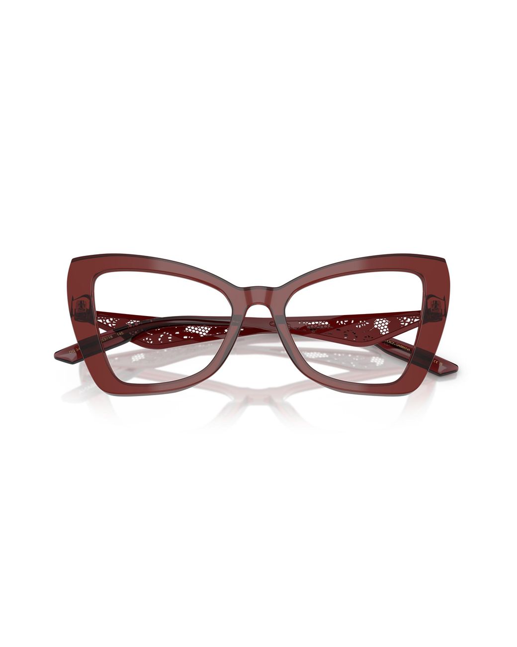Dolce & Gabbana Black Dg3409 3045 Optical Frames Acetate Transparent Cat Eye Normal