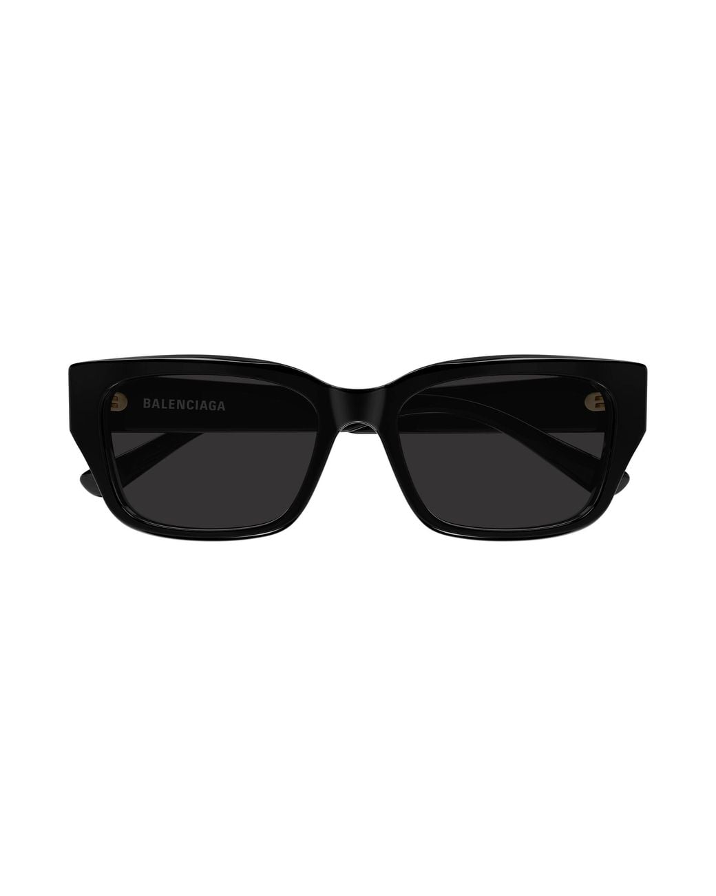 Balenciaga Black Bb0480Sk 001 Occhiali Da Sole Acetato Grigio Squadrata
