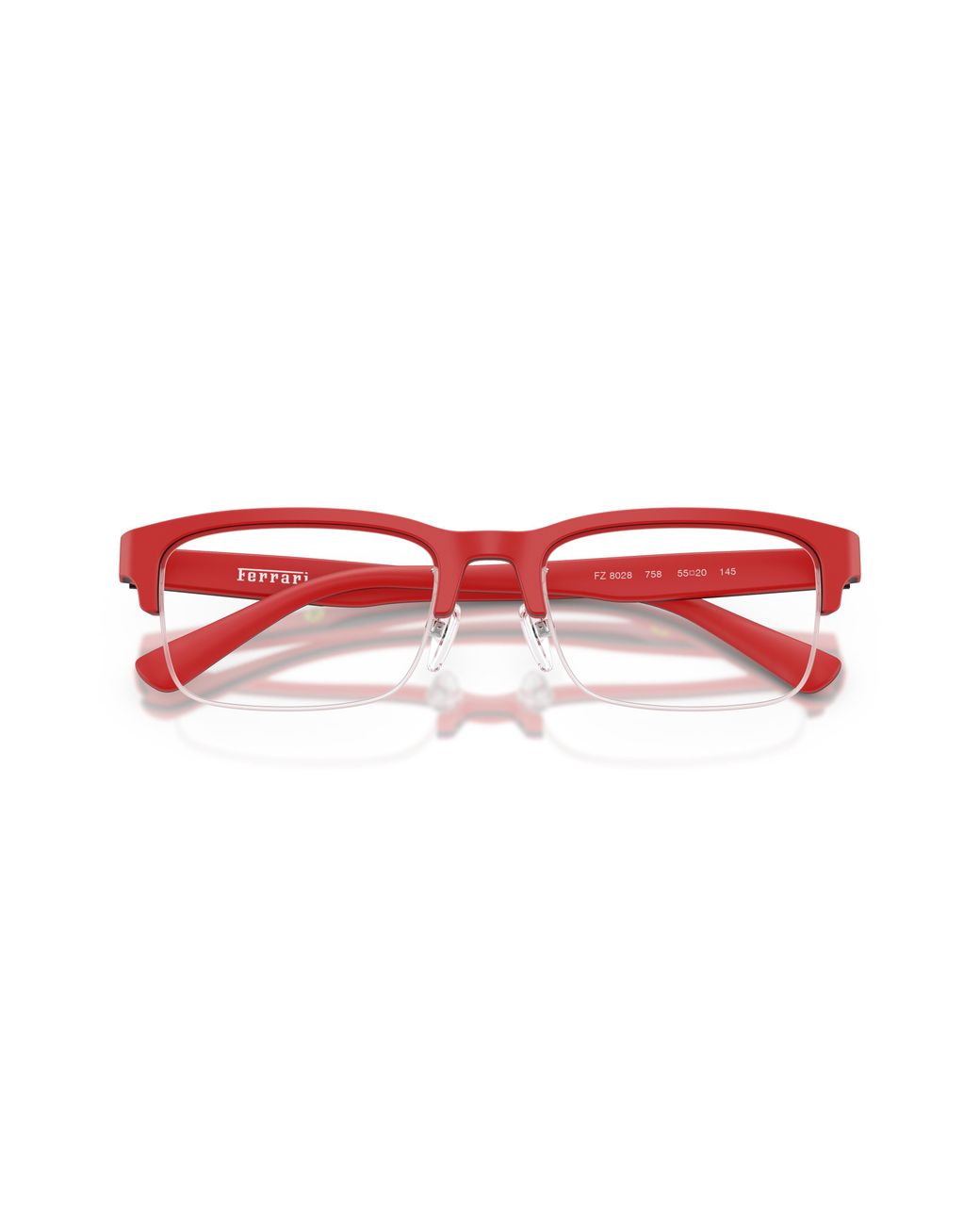FERRARI SCUDERIA Black Fz8028 758 Optical Frames Acetate Transparent Pillow Normal