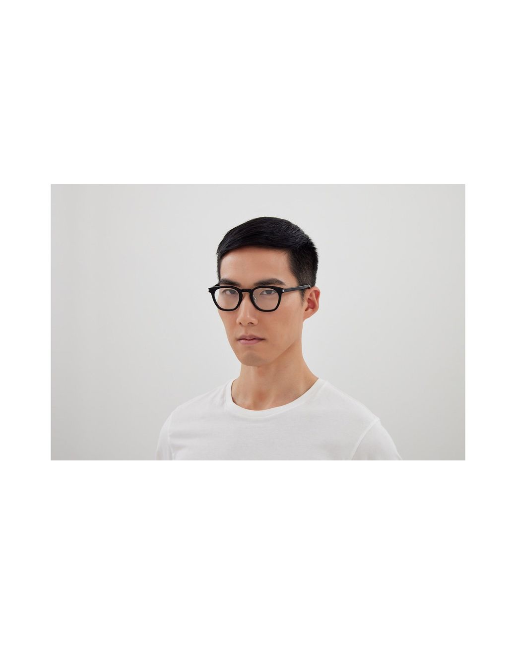 Saint Laurent Black Sl 28/J 001 Optical Frames Acetate Transparent Squared