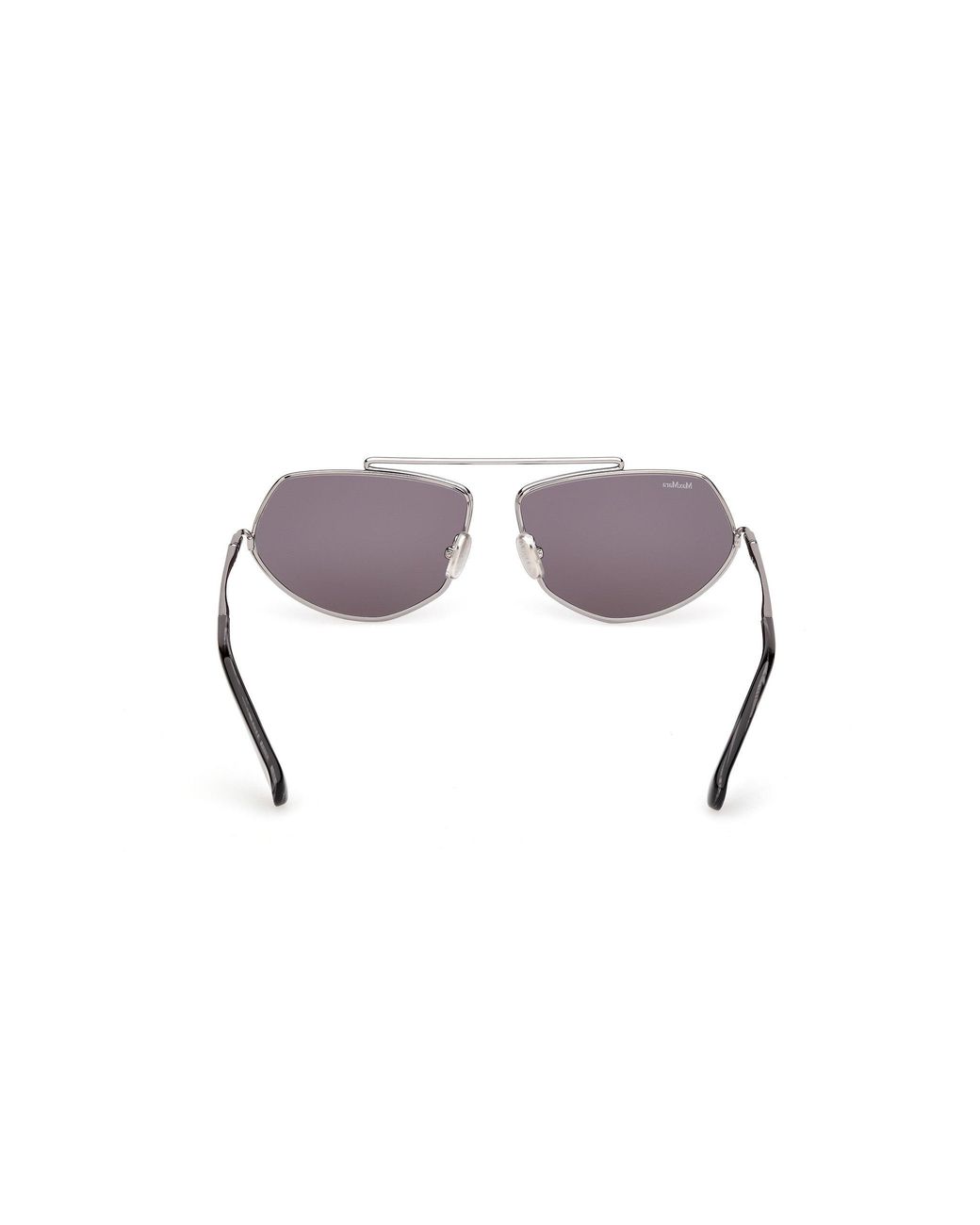 Max Mara Black Mm0165 Joey 14A Sunglasses Metal Smoke Round Normal