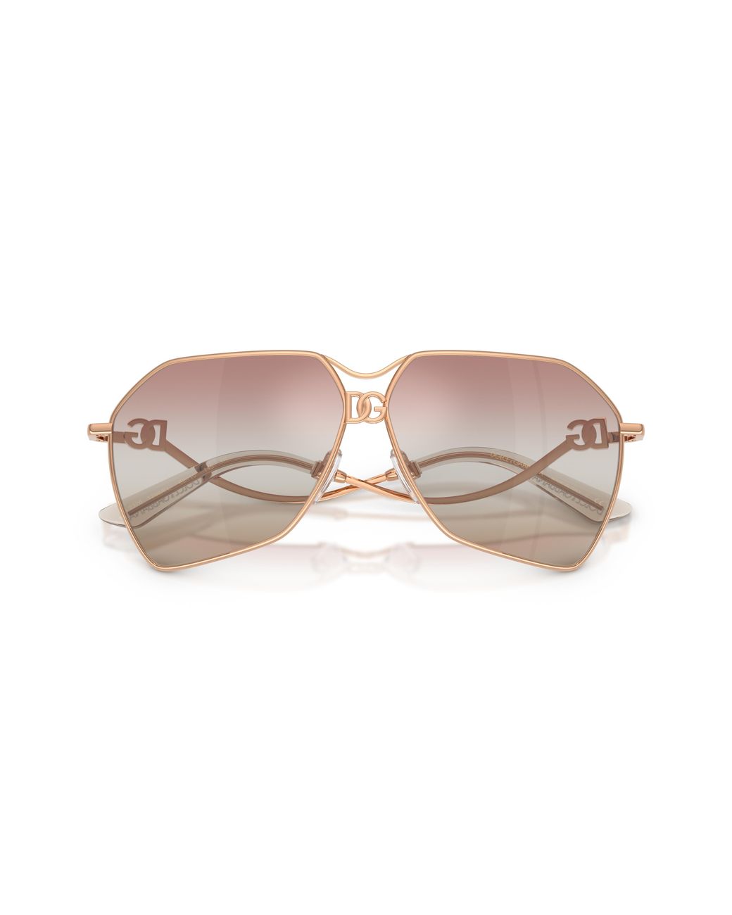 Dolce & Gabbana Black Dg2326 1298El Sunglasses Metal Pilot Normal Nuanced