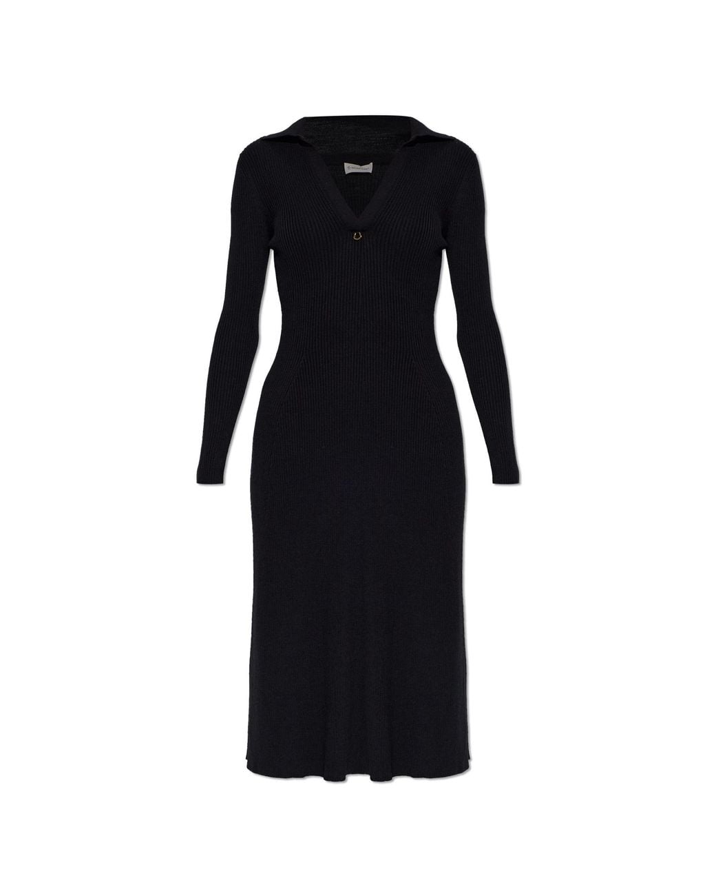 Moncler Black Long-Sleeve Dress