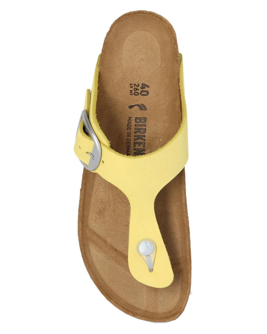 Birkenstock 'gizeh Big Buckle' Slides in Yellow | Lyst