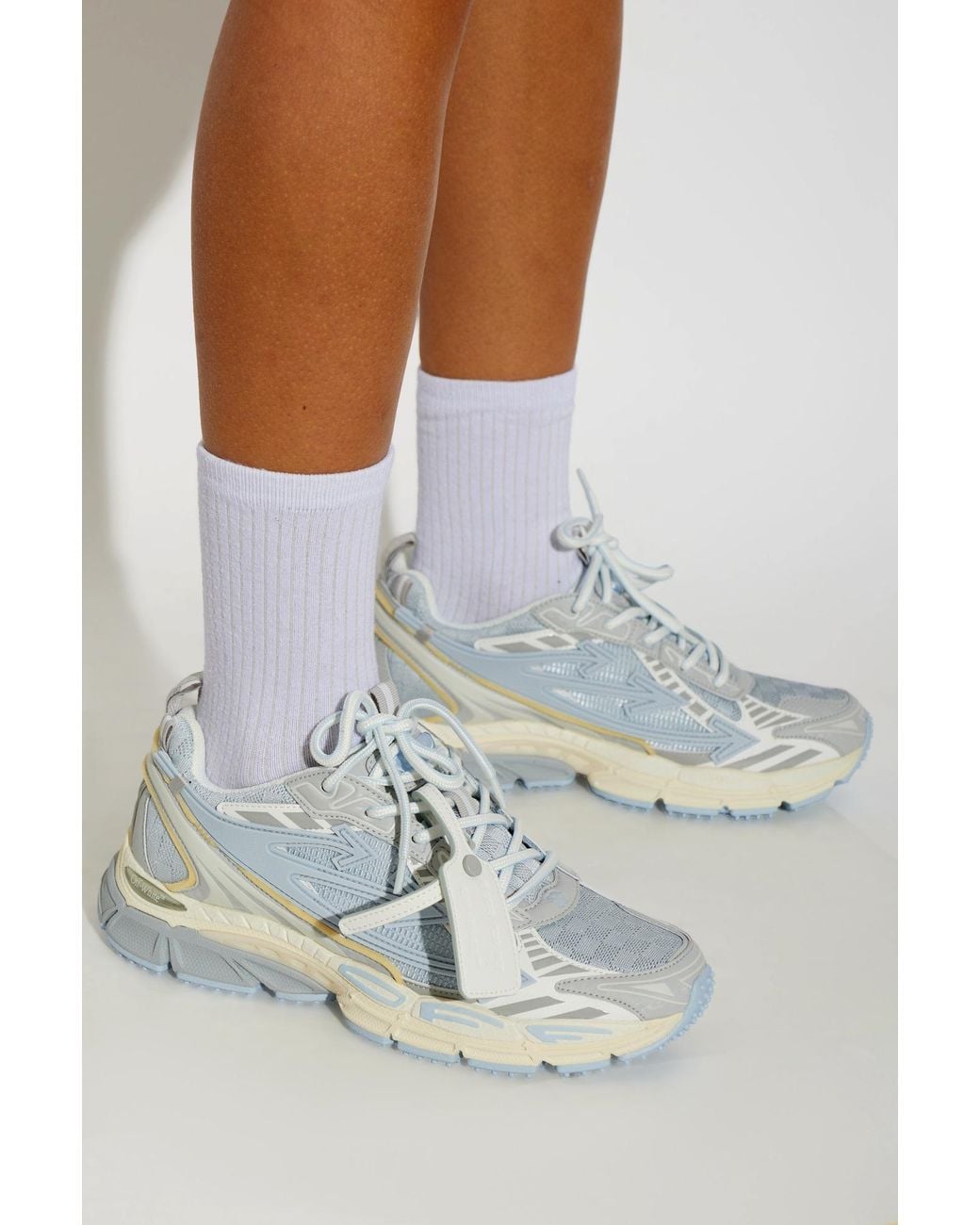 Off-White c/o Virgil Abloh Blue 'Ow Be Right Back' Sneakers