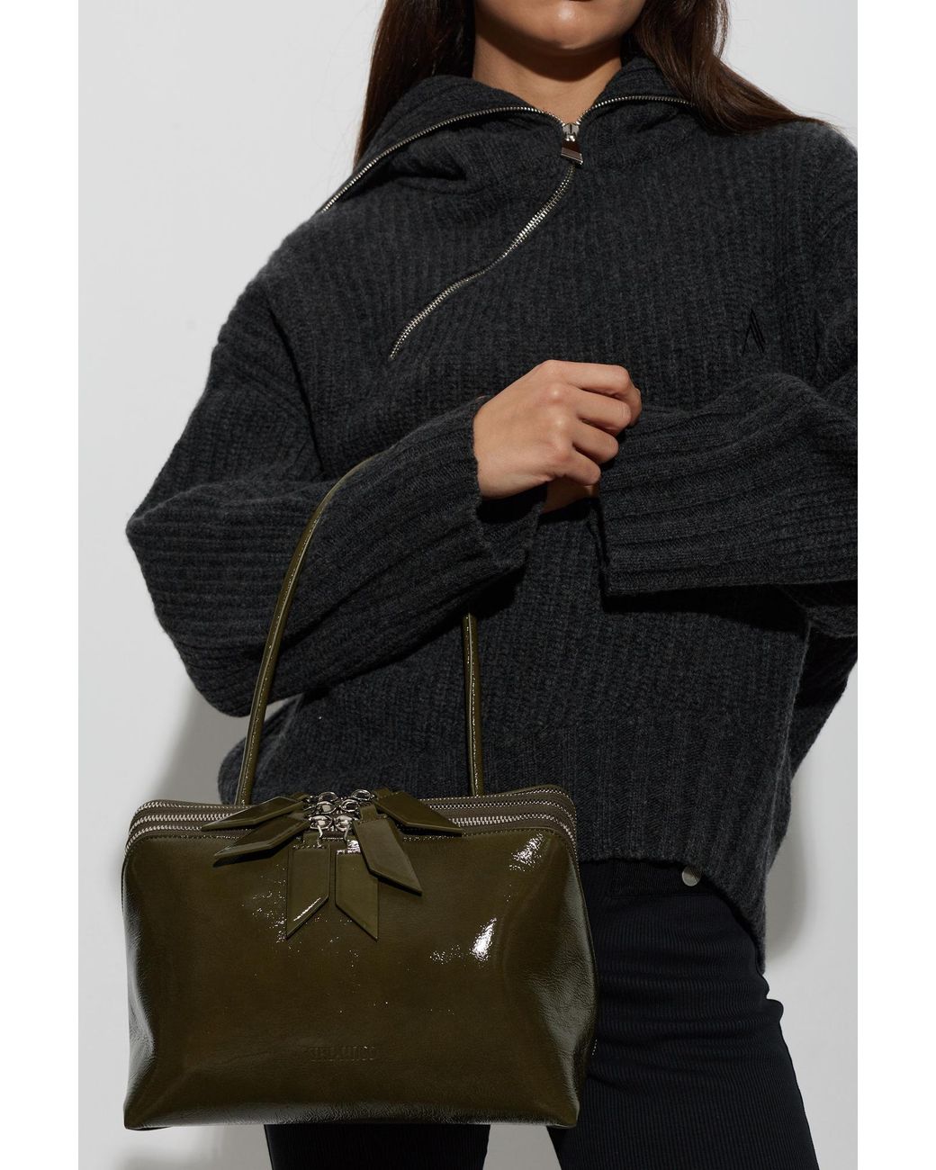 The Attico Black The 'L'Altra Di Milano' Shoulder Bag