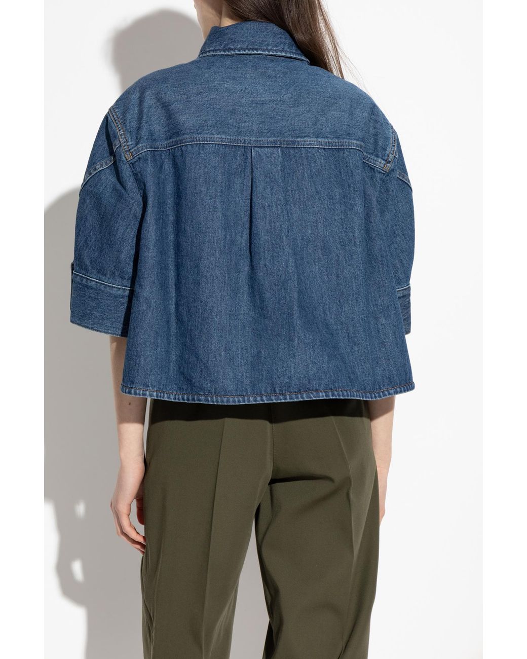 Givenchy Blue Short Denim Jacket